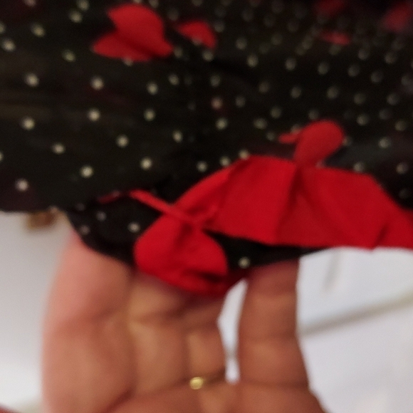 Cacique Valentine Heart Romper Lace Trim - Picture 7 of 11